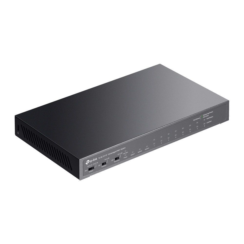 TP-Link Poe Switch 8 Port ( 8FE + 2GE+ 1GE SFP Port) TL-SL1311P view 3